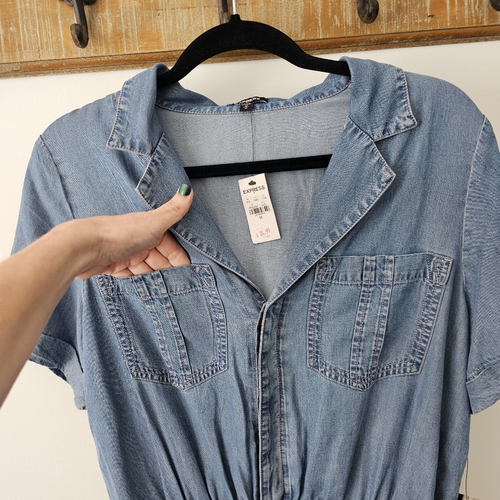 Express Denim Romper - Picture 5 of 14